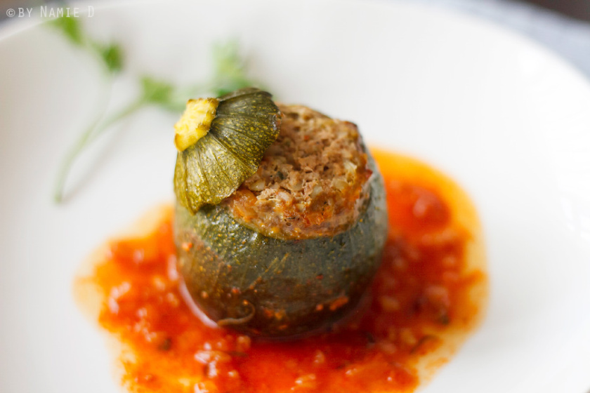 stuffed courgette