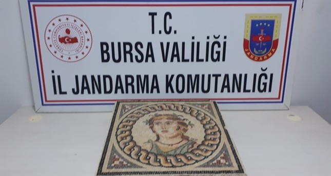 2,000-year-old mosaic seized in northwest Turkey’s Bursa