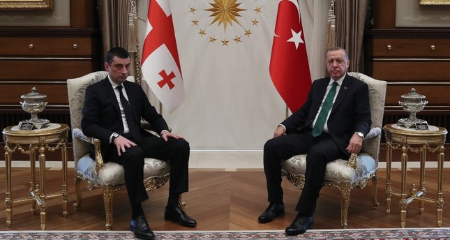 أردوغان يستقبل رئيس الوزراء الجورجي في أنقرة