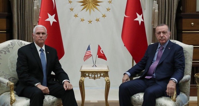 President Erdoğan holds meeting with US VP Pence in Ankara over Syria