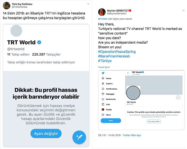 Twitter'dan Vatan Partisi'ne Barış Pınarı sansürü