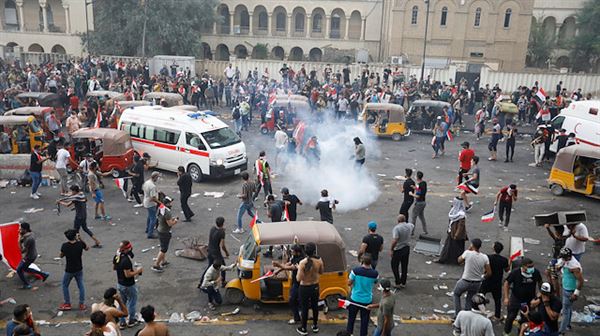Second protester dies in Baghdad, 350 wounded