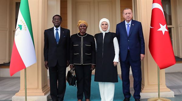 President Erdoğan meets Equatorial Guinean counterpart