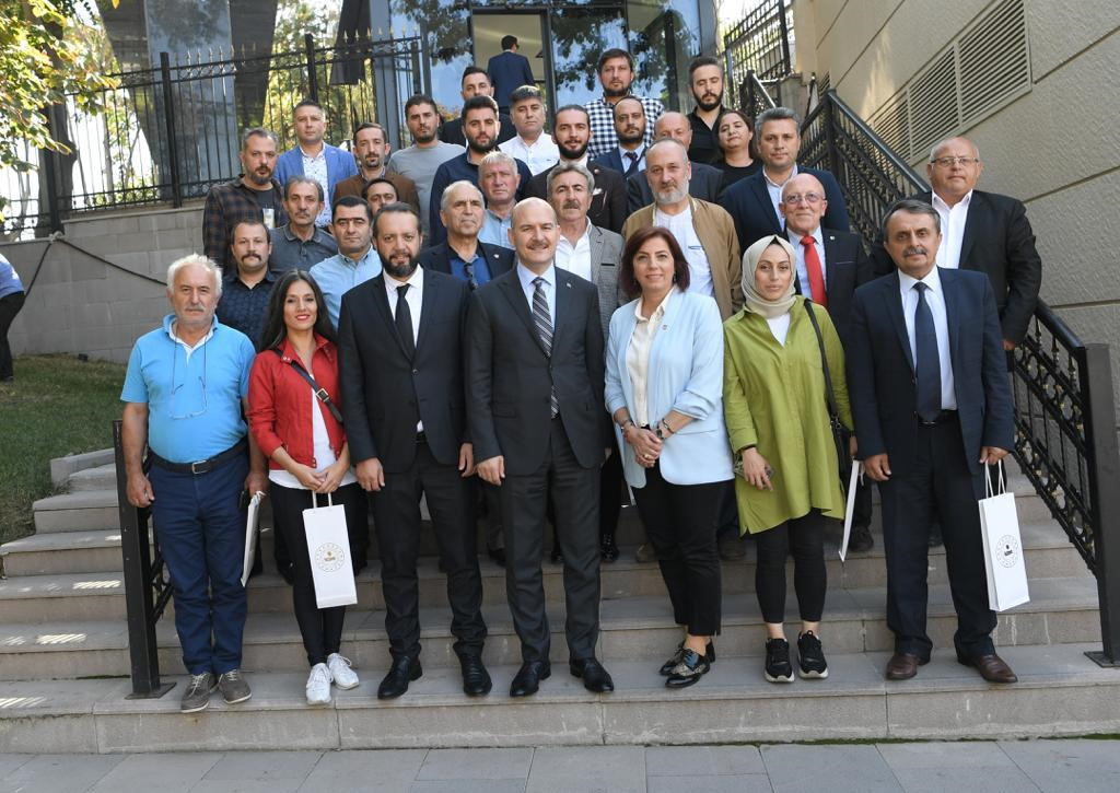 İçişleri Bakanı Süleyman Soylu Ankara’da Trabzonlu gazetecileri…