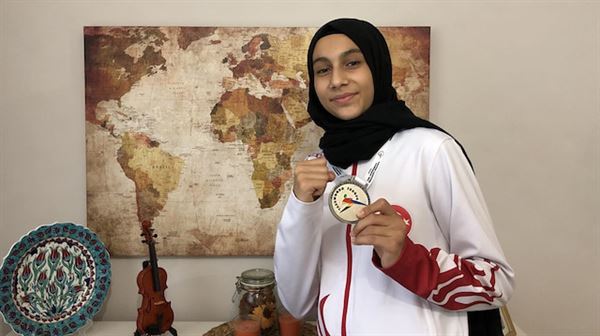 Turkish teenage athlete wins gold medal in Serbia