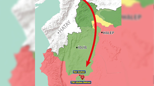 İdlib’e 51 kilometre