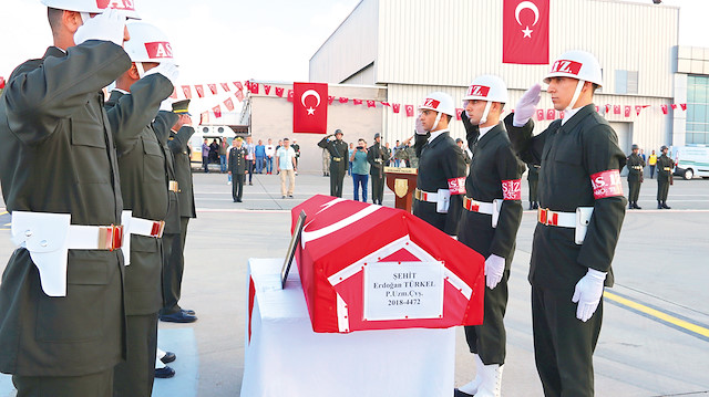 Cumhurbaşkanı Erdoğan şehit ailelerine başsağlığı mesajı göndererek…