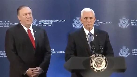 ABD Başkan Yardımcısı Mike Pence: 120 saat ara verildi YPG geri…