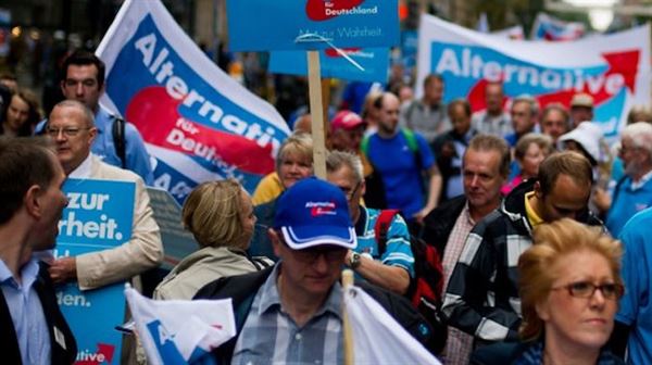 German far-right doubles vote in eastern elections