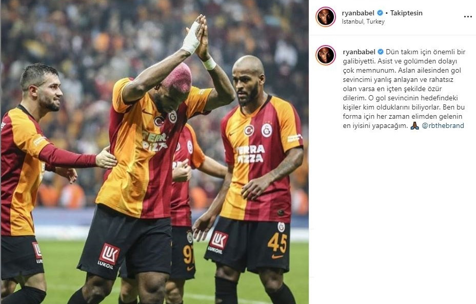 Babel'den gol sevinci açıklaması: Yanlış anlayanlardan özür dilerim