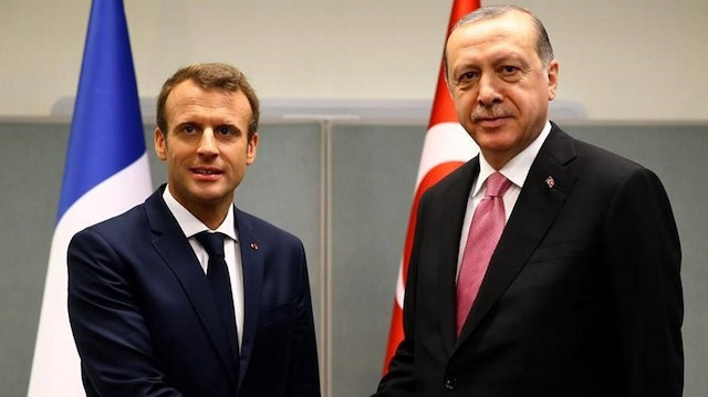 Cumhurbaşkanı Erdoğan Fransa Cumhurbaşkanı Macron ile görüştü