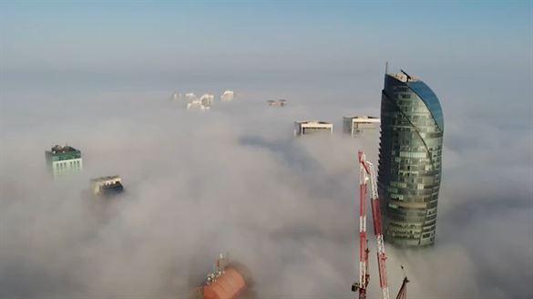 İstanbul sise teslim oldu, ortaya eşsiz manzara çıktı