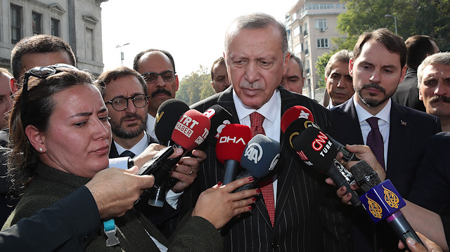 ​Cumhurbaşkanı Erdoğan, yabancı gazetecileri kabul etti