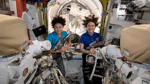 NASA carries out first all-female spacewalk