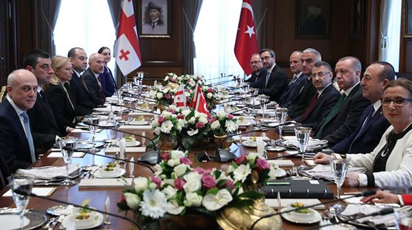 أردوغان يجتمع برئيس الوزراء الجورجي في أنقرة