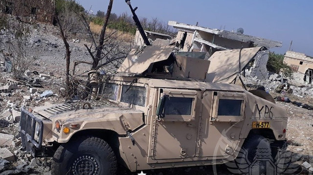 Suriye Milli Ordusu, ABD yapımı ağır zırhlı askeri aracı daha ele geçirdi