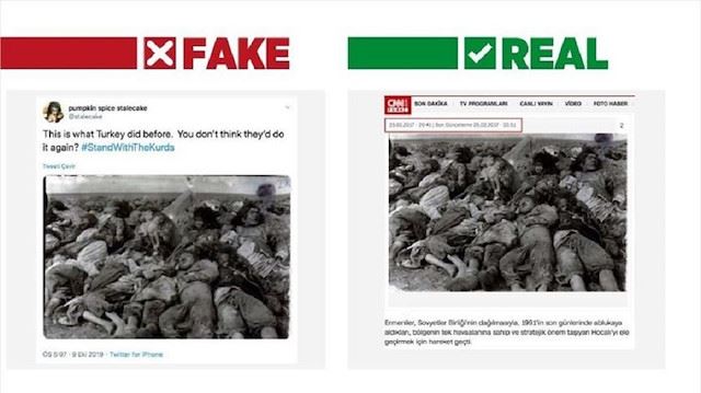 YPG/PKK uses fake photos to smear Turkey's op in Syria