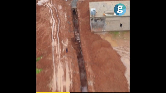 Footage reveals YPG/PKK terror tunnels built out of concrete blocks in fear of Turkish op