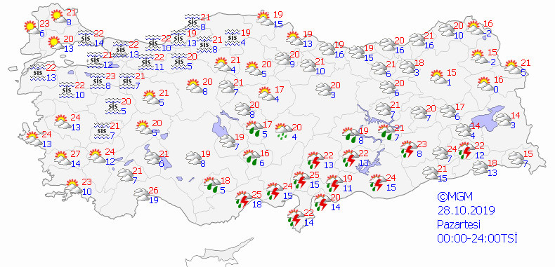 Meteorolojiden 16 ile yağış uyarısı yapıldı! ​Antalya, Konya, Kayseri…