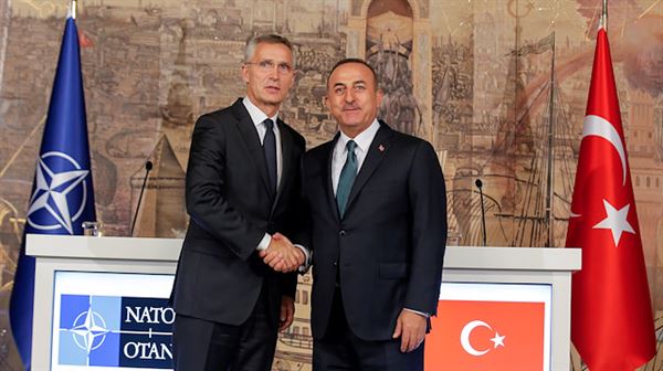 Turkish FM, NATO chief talk N.Syria op pause