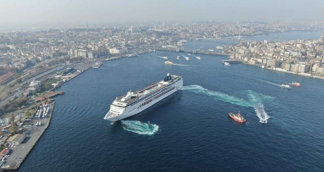 Istanbul welcomes one of largest cruise ships arriving in recent years
