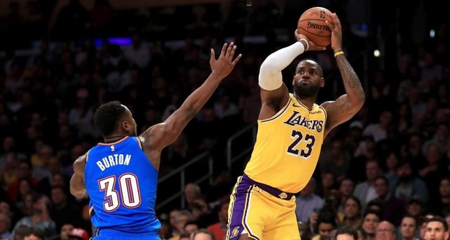 LeBron makes NBA history as Lakers defeat Thunder