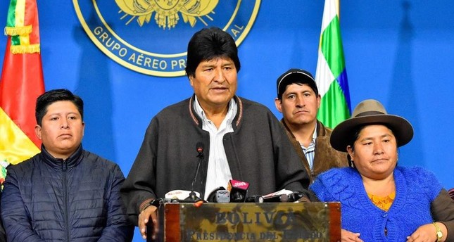Bolivian President Morales announces resignation