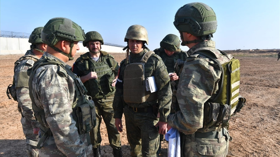 Türk ve Rus askerlerinin ​6'ncı ortak kara devriyesi tamamlandı