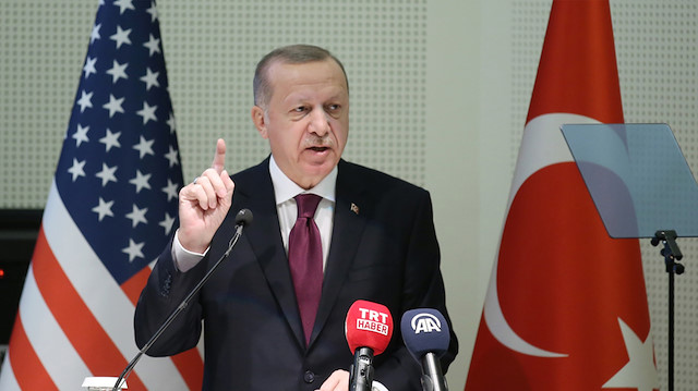 Cumhurbaşkanı Erdoğan ABD'de konuşuyor