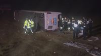 Aksaray'da yolcu otobüsü devrildi: 1 ölü 20 yaralı