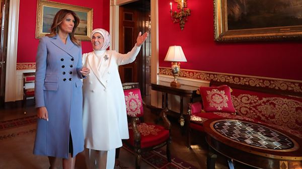 Turkey’s first lady lauds Melania Trump for hospitality