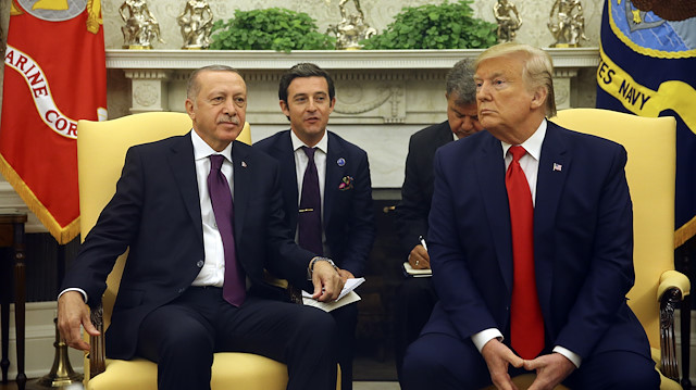 Cumhurbaşkanı Erdoğan ve ABD Başkanı Trump arasındaki görüşme 1 saat 15 dakika sürdü