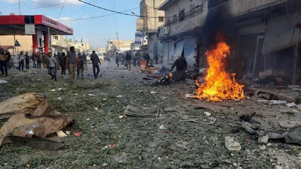 مقتل مدنيين اثنين وإصابة 4 في تفجير إرهابي شمالي سوريا