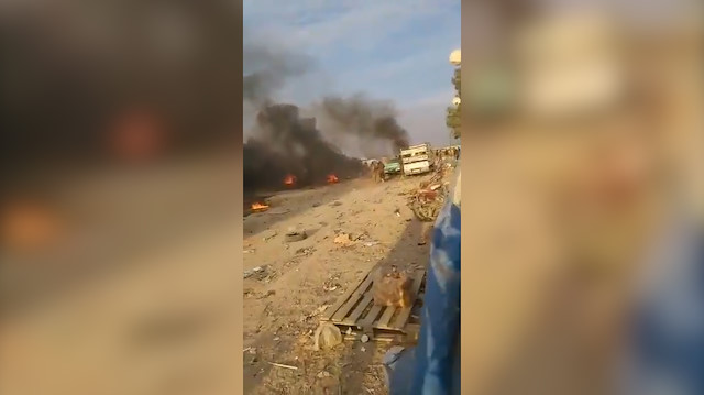 Terör örgütü PKK Rasulayn'daki pazar yerinde bombalı araçla saldırı düzenledi