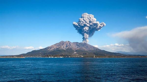 Japan's Sakurajima volcano erupts in miles-high plume of ash: Kyodo