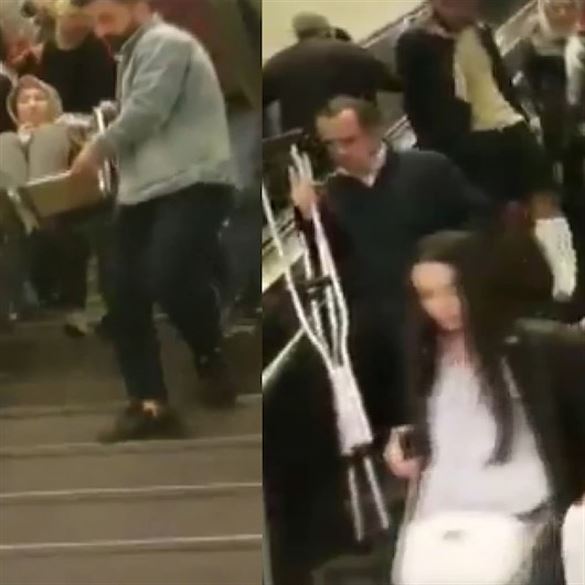 Günlerdir onarılmayan asansör isyan ettirdi: Engelli kadını vatandaşlar taşıdı