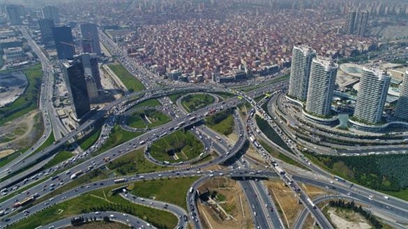 Kuzey Marmara Otoyolu inşaatının son durumu havadan görüntülendi