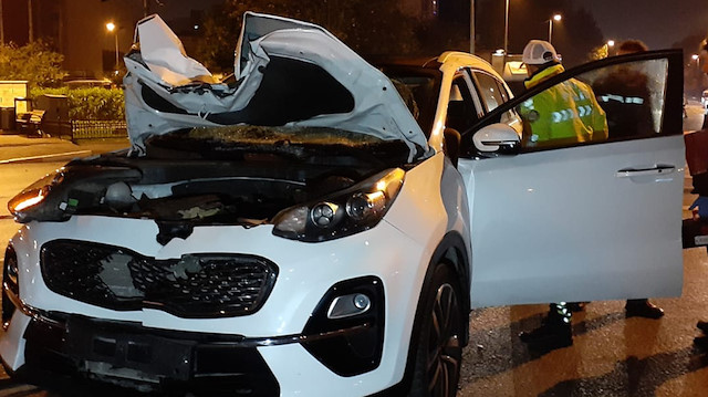 İstanbul'da feci kaza: Yaya 50 metre savrulurken, şoför olay yerinden kaçtı