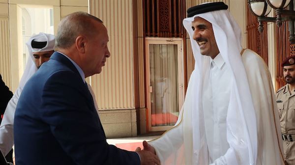 Turkish leader arrives in Qatar for meetings with emir