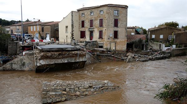 Two dead after massive floods hit southeastern France