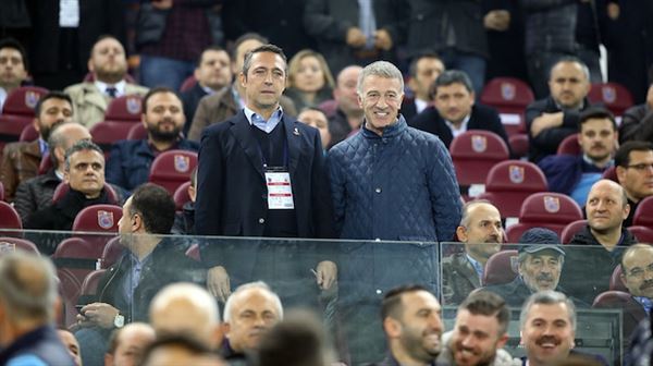 Fenerbahçe Başkanı Ali Koç ve Trabzonspor Başkanı Ahmet Ağaoğlu…