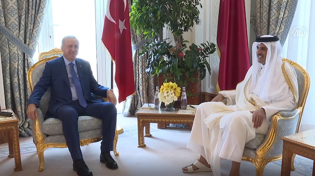Turkish President Erdoğan arrives in Qatar