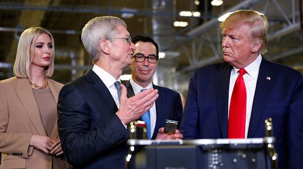 Trump says he asked Apple's Cook to look into helping build 5G in US