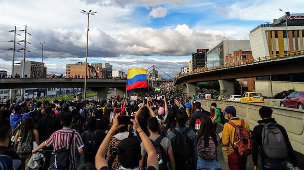 الاحتجاجات تدخل يومها التاسع في كولومبيا
