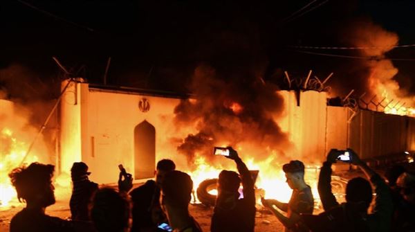 Iraq condemns torching of Iranian consulate in Najaf