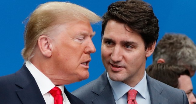 Trump calls Trudeau 'two-faced' after hot mic video