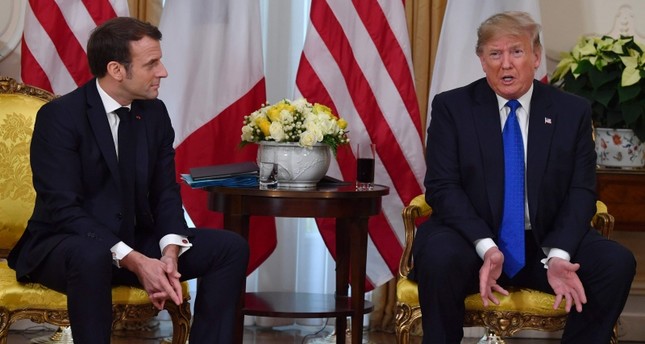 Trump, Macron trade barbs during meeting in London