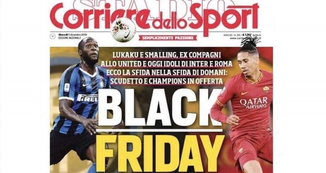 Italian sports paper draws criticism over 'Black Friday' headline