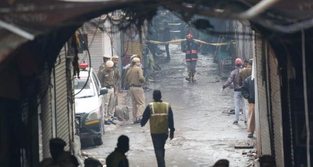 At least 43 dead in market fire in New Delhi, India