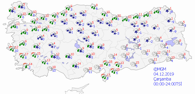 Meteorolojiden yağmur ve kar uyarısı: Çanakkale, İzmir, Manisa, Bursa…